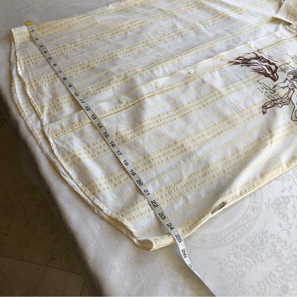 KOMAN Sport Men’s Size XL Cream/White Button-Down Shirt Western Embroidered Top - Picture 10 of 15